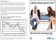 „Meine Bank gehört mir!“ - VR Bank Kitzingen eG