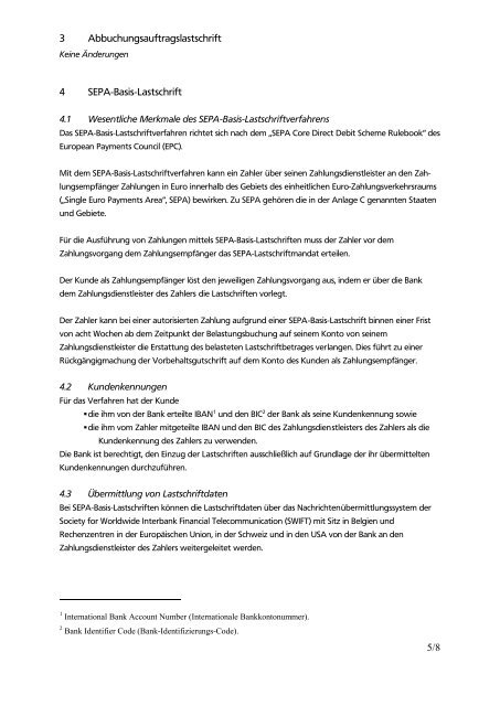 Sonderbedingungen für den Lastschrifteinzug - VR-Bank Mainz