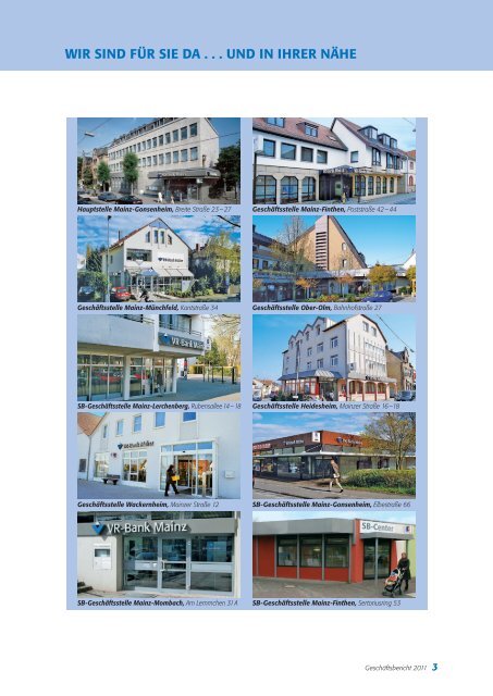 Geschäftsbericht 2011 - VR-Bank Mainz