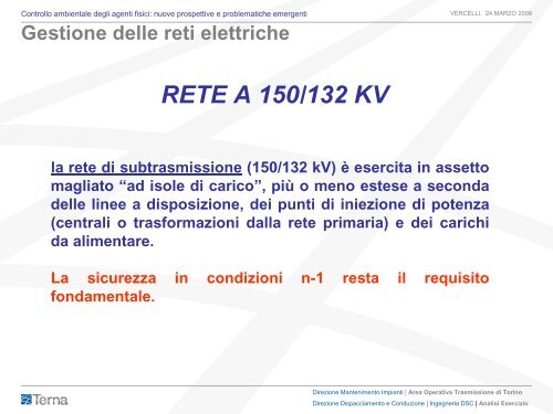 Caratteristiche tecniche degli elettrodotti - Arpa Piemonte