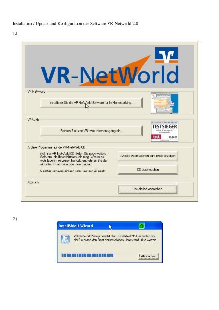 Installation Update Und Konfiguration Der Software Vr Networld