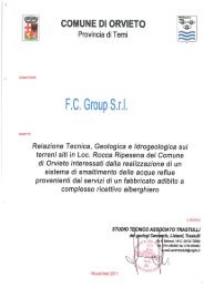 11. Relazione Geologica per smaltimento reflui - Comune di Orvieto
