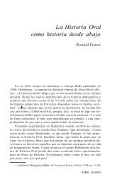 La Historia Oral como historia desde abajo - Asociación de Historia ...