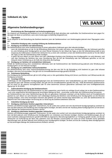 2100653 - Allgemeine Darlehensbedingungen WL Bank _