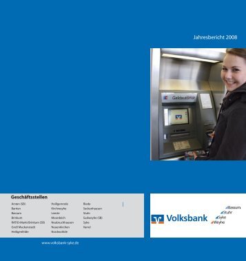 Jahresbericht 2008 - Volksbank eG, Syke