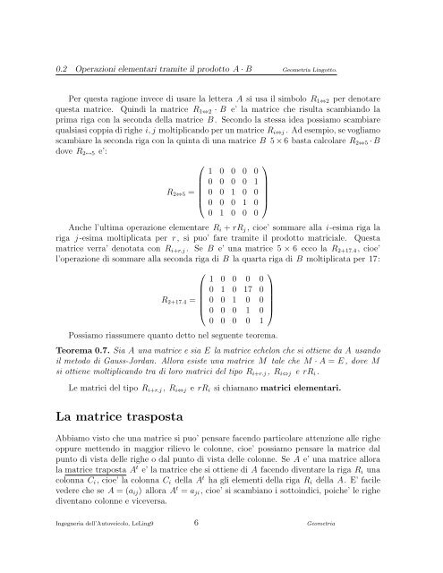 LeLing9 - Dipartimento di Matematica