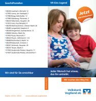 Flyer zum downloaden - Volksbank Vogtland eG