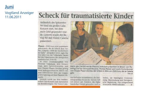 Pressespiegel 2011 - Volksbank Vogtland eG