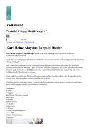 Volksbund Karl Heinz Aloysius Leopold Rieder