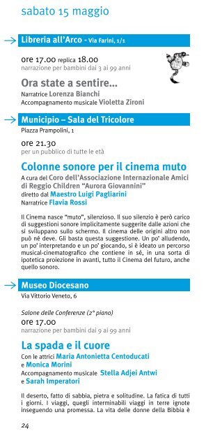 scarica il programma - Reggio Emilia - Comune di Reggio Emilia