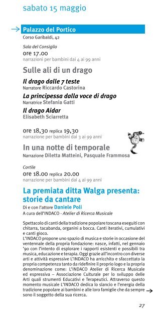 scarica il programma - Reggio Emilia - Comune di Reggio Emilia