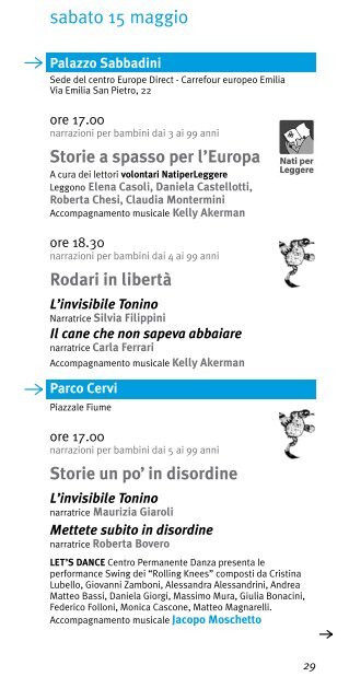 scarica il programma - Reggio Emilia - Comune di Reggio Emilia