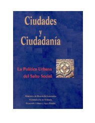 Política Urbana del Salto Social - Observatorio Ambiental de Bogotá