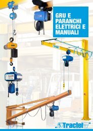 GRU E PARANCHI ELETTRICI E MANUALI - Tractel