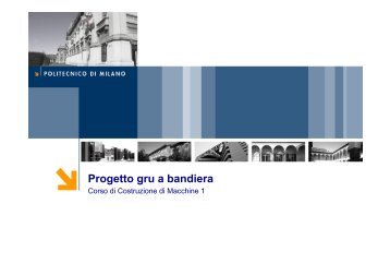 Progetto gru a bandiera