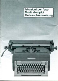 Olivetti linea 98 - typewriters.ch