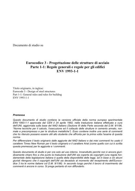 SCARICARE EUROCODICE 1
