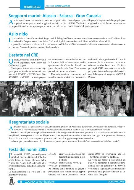 Zogno Comunicazione 2005 - Comune di Zogno