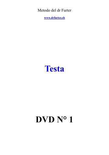 Testa DVD N° 1 - Centro Crisalide