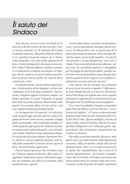 Anno 8 - N. 14 - Giugno 2004 - Comune di Aldeno