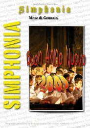 Simphonia - Notiziario C.M.D.M. - Anno III, Numero 5, Gennaio 2009