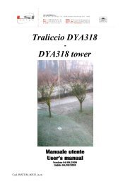 Traliccio DYA318 - DYA318 tower Manuale utente ... - LSI - Lastem