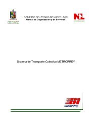 Sistema de Transporte Colectivo METRORREY - Gobierno del ...