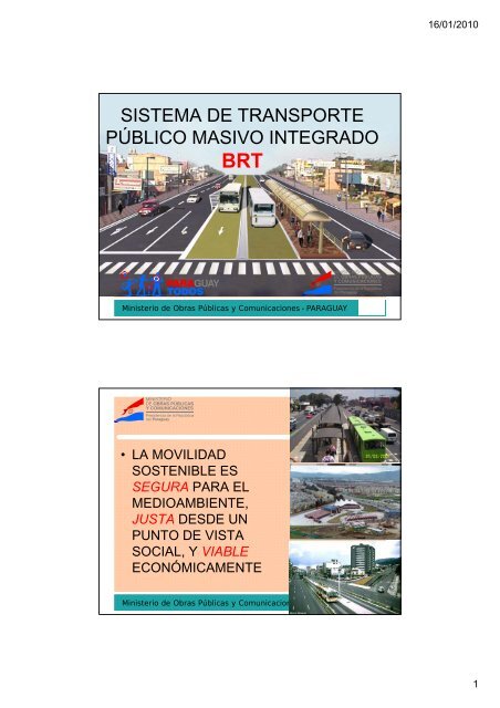 SISTEMA DE TRANSPORTE PÚBLICO MASIVO INTEGRADO - MOPC