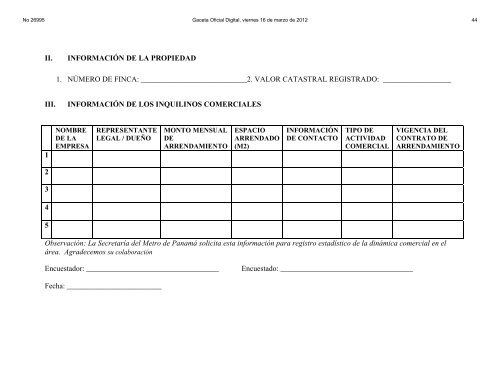 procedimiento de pago a través del programa de - Gaceta Oficial ...