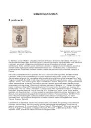 BIBLIOTECA CIVICA Il patrimonio - Comune di Padova