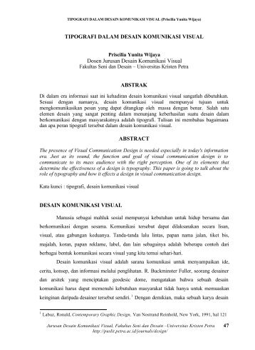 TIPOGRAFI DALAM DESAIN KOMUNIKASI VISUAL Dosen Jurusan ...