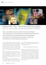 Experten für Telefonrechnungen: - VSE Net GmbH