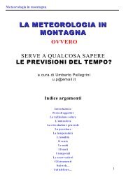 Meteorologia in montagna - CAI Sezione SEM