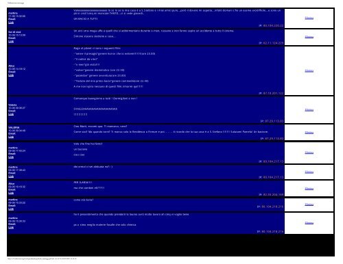 Moderazione messaggi - Supercombriccola - Altervista