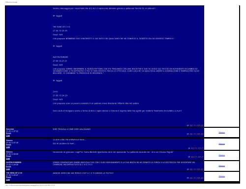 Moderazione messaggi - Supercombriccola - Altervista