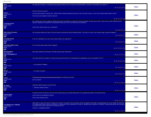 Moderazione messaggi - Supercombriccola - Altervista