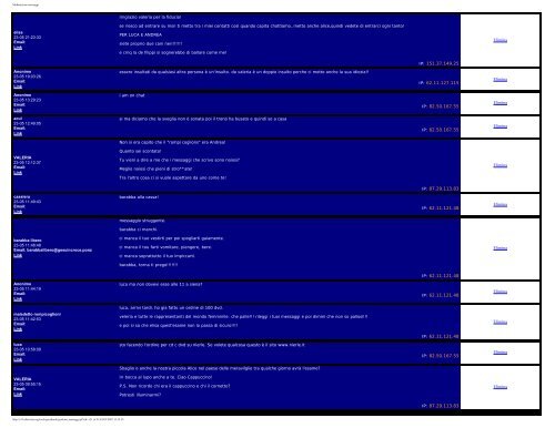 Moderazione messaggi - Supercombriccola - Altervista