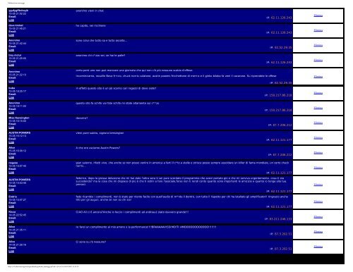 Moderazione messaggi - Supercombriccola - Altervista