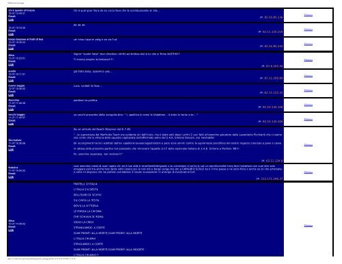 Moderazione messaggi - Supercombriccola - Altervista