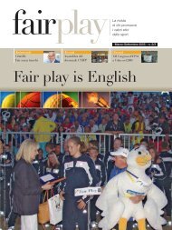 Fair play is English - Comitato Nazionale Italiano Fair Play