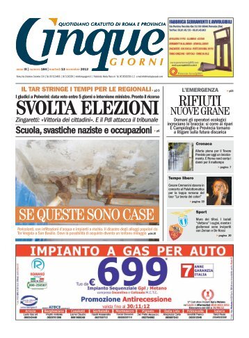 SVOLTA ELEZIONI - Cinque Quotidiano