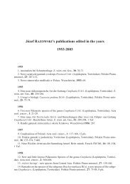a-razowski-publikacje.vp:CorelVentura 7.0 - Institute of Systematics ...