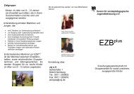 Flyer EZB+ - Vereins für sozialpädagogische Jugendbetreuung eV