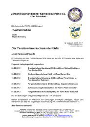 Der Tanzturnierausschuss berichtet - VSK Verband Saarländischer ...