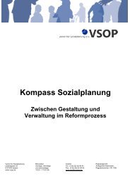 Kompass Sozialplanung. Zwischen Gestaltung und ... - VSOP