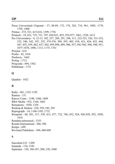 Bibliografia CIP - octombrie 2012