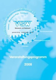 Veranstaltungsprogramm 2008 - vsw-service