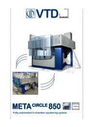 Fully-automated 5-chamber-sputtering system - VTD