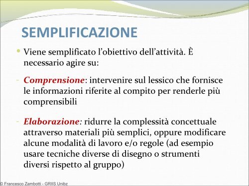 L'adattamento degli obiettivi per livelli di difficoltà, nel PEI - Istituto ...