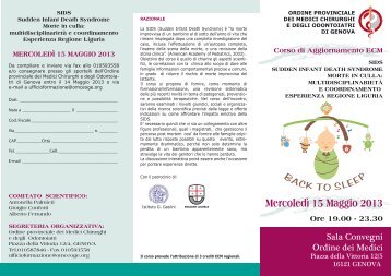 SIDS brochure definitiva - Ordine dei medici-chirurghi ed odontoiatri ...